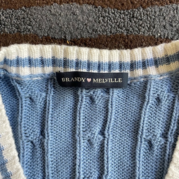 BRANDY MARLENA COTTON SWEATER VEST - Picture 2 of 2